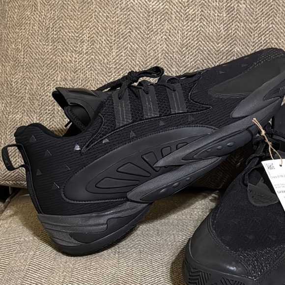 NWT Adidas Crazy BYW 2.0 Men Triple Black Basketball Sneaker/Shoe GX0043 Size 19 - Picture 2 of 16